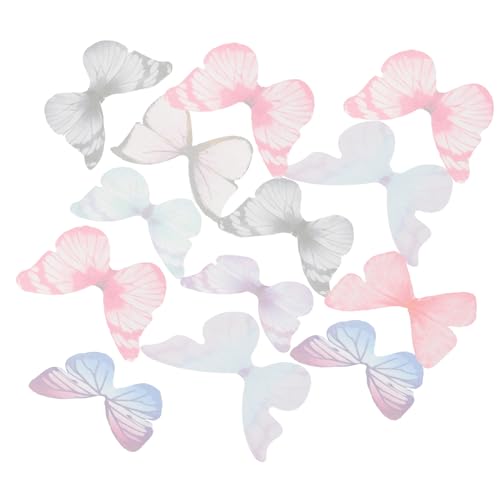 SHINEOFI 40 Stück Organza Schmetterling Applikationen Stoffverzierungen für DIY Kleidung Dekorationen Leichte Realistische Stoffschmetterlinge für Headdress Schmuck Bastelbedarf SHINEOFI 40 Stück Organza Schmetterling Applikationen Stoffverzierungen für DIY Kleidung Dekorationen Leichte Realistische Stoffschmetterlinge für Headdress Schmuck Bastelbedarf von SHINEOFI