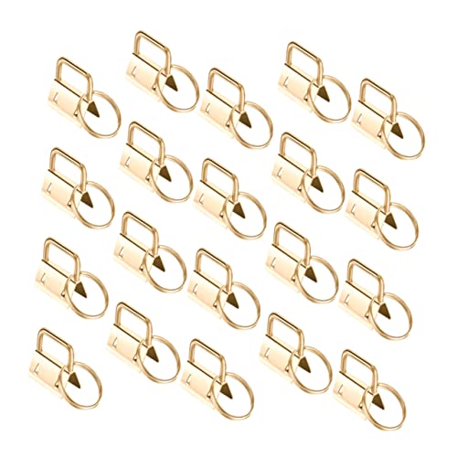 SHINEOFI 40 Stück Schlüsselring Endklemmen Clips für Taschenriemen und Schmuckverschluss Strapazierfähige und Praktische Zubehörteile Hellgold für DIY Projekte SHINEOFI 40 Stück Schlüsselring Endklemmen Clips für Taschenriemen und Schmuckverschluss Strapazierfähige und Praktische Zubehörteile Hellgold für DIY Projekte von SHINEOFI