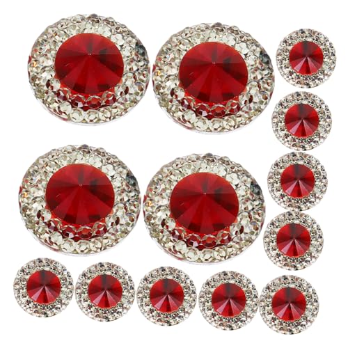 SHINEOFI 40 Stück Strasssteine Zum Verzieren Runde Kleine Rote Strass Dekore – Glitzernde Flache Rückseite Aus Kunstharz Edelsteinanhänger Für Haarnadeln Schmuck Broschen Nagelkunst SHINEOFI 40 Stück Strasssteine Zum Verzieren Runde Kleine Rote Strass Dekore – Glitzernde Flache Rückseite Aus Kunstharz Edelsteinanhänger Für Haarnadeln Schmuck Broschen Nagelkunst von SHINEOFI