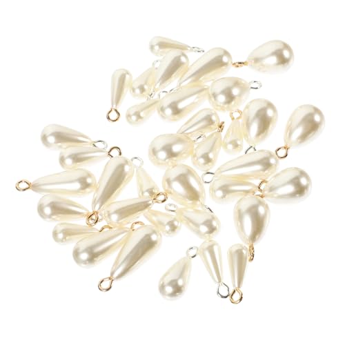 SHINEOFI 40 Stück Teiliges Imitationsperlen Anhänger aus Abs und Legierung Langlebig und Farbbeständig Leichte Perlen Charms für DIY Schmuckherstellung für Armbänder Halsketten und SHINEOFI 40 Stück Teiliges Imitationsperlen Anhänger aus Abs und Legierung Langlebig und Farbbeständig Leichte Perlen Charms für DIY Schmuckherstellung für Armbänder Halsketten und von SHINEOFI