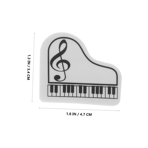 SHINEOFI 40 Stück Teiliges Kleine Schulradierer mit Musiknoten Klavierform Weiche Ergonomische Radiergummis für Langlebig Praktisch als Schulbedarf und Klassenzimmerpreise von SHINEOFI