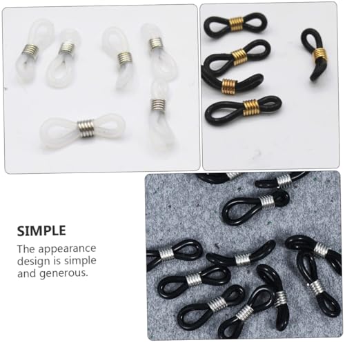 SHINEOFI 40 Stück Teiliges Langlebige rutschfeste DIY Brillenkettenglieder Silikonbeschichtete Anti rutsch Clips Vielseitiges Zubehör für Brillenketten Geeignet für Kreative Dekoration und von SHINEOFI