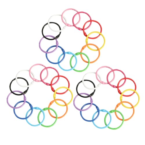 SHINEOFI 40 Stück Teiliges Metall Buchbinderinge Robuste Loseblatt Ringe für Karteikarten Schlüsselringe und DIY Projekte Langlebige Binder Ringe für Büro Schule und Basteln Einfach zu von SHINEOFI