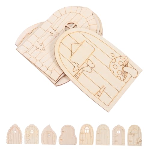 SHINEOFI 40 Stück Teiliges Unbemalte Feentüren aus Holz Miniatur Diy-bastelset für Garten Holzscheiben Wanddekoration Rustikale Wetterfeste Holzscheiben für Party Büro Zuhause SHINEOFI 40 Stück Teiliges Unbemalte Feentüren aus Holz Miniatur Diy-bastelset für Garten Holzscheiben Wanddekoration Rustikale Wetterfeste Holzscheiben für Party Büro Zuhause von SHINEOFI