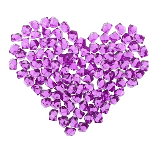 SHINEOFI 400 Stück Acryl Würfelperlen Facettierte Spacer Perlen Bunte Lose Schmuckperlen für DIY Armbänder Halsketten Basteln Haaraccessoires Tiefviolett von SHINEOFI
