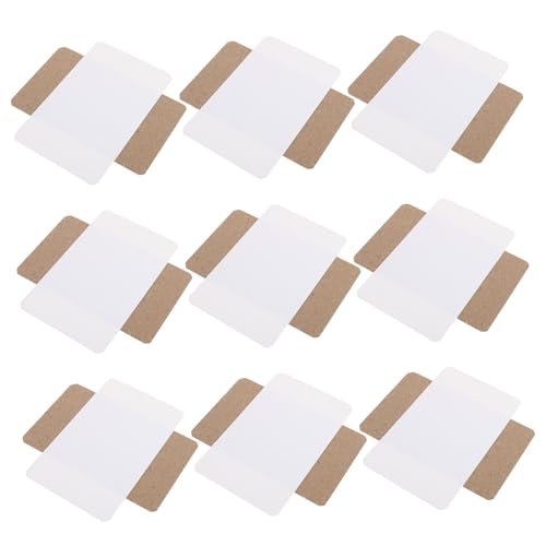 SHINEOFI 400 Stück Blanko Karten Kraftpapier und Weiß für DIY Projekte Einladungskarten Postkarten Notizen Grußkarten für Bastelarbeiten und Kreative Gestaltung von SHINEOFI