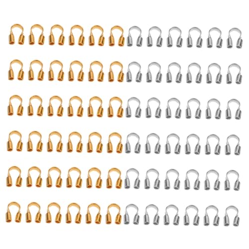 SHINEOFI 400 Stück Kupferdraht-schutz: U-förmiger Metall-fadenschutz Zur Schmuckherstellung, Drahtschutz – Für Halsketten, Armbänder, Ohrringe, Diy-bastelarbeiten Und Zubehör SHINEOFI 400 Stück Kupferdraht-schutz: U-förmiger Metall-fadenschutz Zur Schmuckherstellung, Drahtschutz – Für Halsketten, Armbänder, Ohrringe, Diy-bastelarbeiten Und Zubehör von SHINEOFI