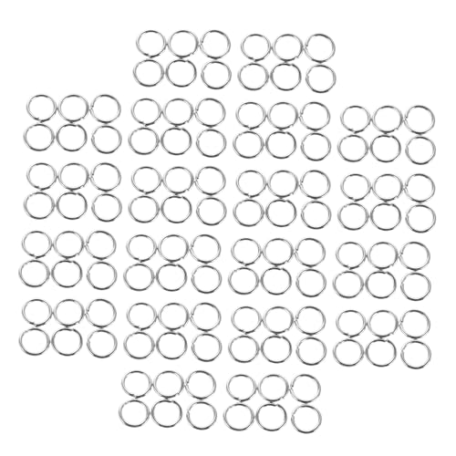 SHINEOFI 400 Stück Schmucksprungring Ohrring Sprungringe Offene Ringe Für Schmuck Offene Biegeringe Anschlüsse Schlüsselanhänger Ringe Selber Machen Sicherungsringe Silber Zinklegierung SHINEOFI 400 Stück Schmucksprungring Ohrring Sprungringe Offene Ringe Für Schmuck Offene Biegeringe Anschlüsse Schlüsselanhänger Ringe Selber Machen Sicherungsringe Silber Zinklegierung von SHINEOFI