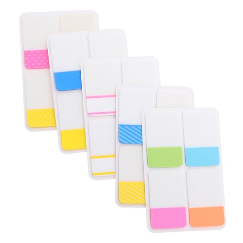 SHINEOFI 400 Stück Teiliges Bunte Haftindex Tabs aus Reißfestem Pet Doppelseitig Beschreibbar mit Schnelltrocknender Oberfläche Wasserfest und Transparent Klebend für Notizen SHINEOFI 400 Stück Teiliges Bunte Haftindex Tabs aus Reißfestem Pet Doppelseitig Beschreibbar mit Schnelltrocknender Oberfläche Wasserfest und Transparent Klebend für Notizen von SHINEOFI
