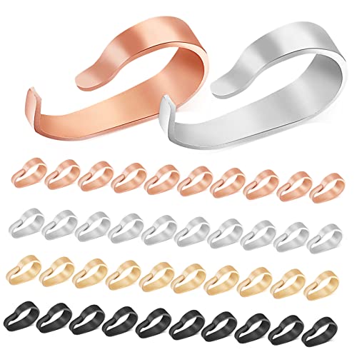 SHINEOFI 40Stücke Anhänger Prise Kautionen für Schmuckherstellung Schnallen für DIY Schmuckprojekte Platin Roségold und Gunmetal Einfach zu Verwenden und Langlebig SHINEOFI 40Stücke Anhänger Prise Kautionen für Schmuckherstellung Schnallen für DIY Schmuckprojekte Platin Roségold und Gunmetal Einfach zu Verwenden und Langlebig von SHINEOFI