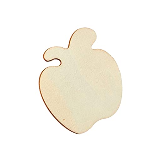 SHINEOFI 40Stücke Holzscheiben Apfelform Unbehandelt Für DIY Malerei Natürliche Holz Anhänger Für Bastelprojekte Weihnachts Und Hochzeitsdekorationen von SHINEOFI