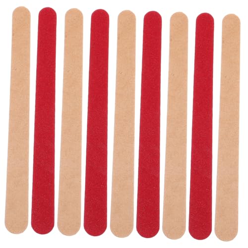 SHINEOFI 40st Schleifpapier Schleifwerkzeug Polierstäbe Fingernagel-polierstifte Kleines Polierwerkzeug Schleifmittel Modellpolieren Schleifstäbe Modell Polierwerkzeug Sandpapier Rot von SHINEOFI
