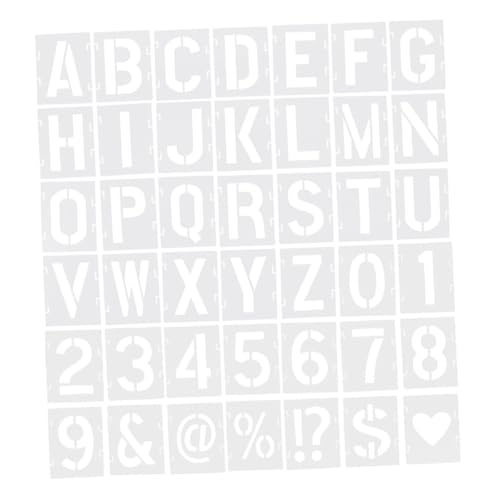 SHINEOFI 42 Teilige Buchstabenschablonen Wiederverwendbare Alphabet Und Zahlenschablonen Zum Bemalen Von Holz Wänden Und Stoffen – DIY Bastel Und Dekorationsschablonen Aus Kunststoff SHINEOFI 42 Teilige Buchstabenschablonen Wiederverwendbare Alphabet Und Zahlenschablonen Zum Bemalen Von Holz Wänden Und Stoffen – DIY Bastel Und Dekorationsschablonen Aus Kunststoff von SHINEOFI