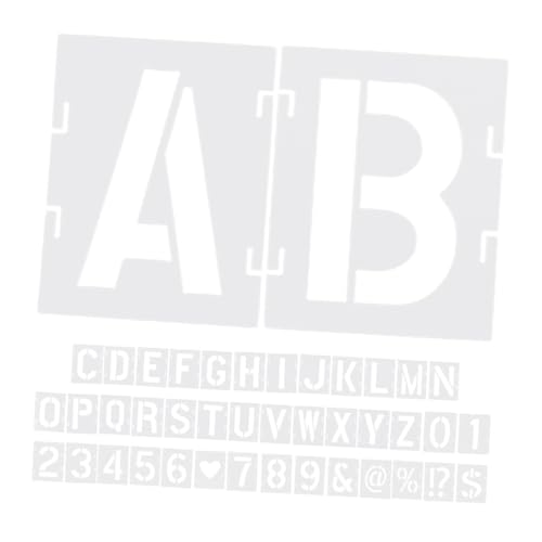 SHINEOFI 42 Teiliges Buchstabenschablonen Set Zum Malen Wiederverwendbares Buchstaben Und Zahlenschablonen Set – Kunststoffvorlagen Zum Malen Auf Holz Wänden Stoffen Steinen Und SHINEOFI 42 Teiliges Buchstabenschablonen Set Zum Malen Wiederverwendbares Buchstaben Und Zahlenschablonen Set – Kunststoffvorlagen Zum Malen Auf Holz Wänden Stoffen Steinen Und von SHINEOFI