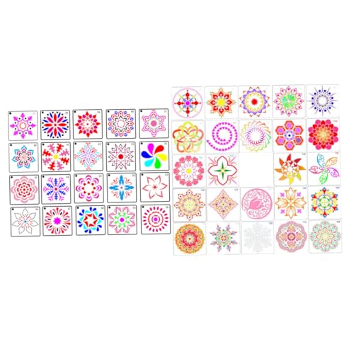 SHINEOFI 44 Stück Bastelbedarf zum Selbermachen malen wiederverwendbar Nummer Schablone Punkt-Mandala-Vorlage Kreativ Mandala-Schablonen Zeichenschablone Malschablonen Malwerkzeug Weiß SHINEOFI 44 Stück Bastelbedarf zum Selbermachen malen wiederverwendbar Nummer Schablone Punkt-Mandala-Vorlage Kreativ Mandala-Schablonen Zeichenschablone Malschablonen Malwerkzeug Weiß von SHINEOFI