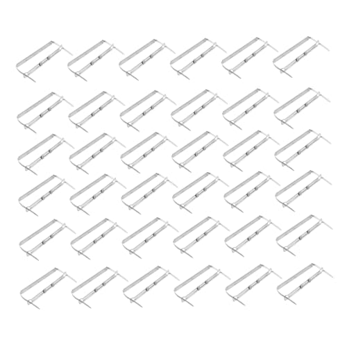 SHINEOFI 45 Sätze Teiliges Metall Binder Paper Clips Zwei Loch Binder Mechanismus Starker Halt Platzsparend Kratzfest Rutschfest für Büro Aktenorganisation und Dokumentenablage von SHINEOFI