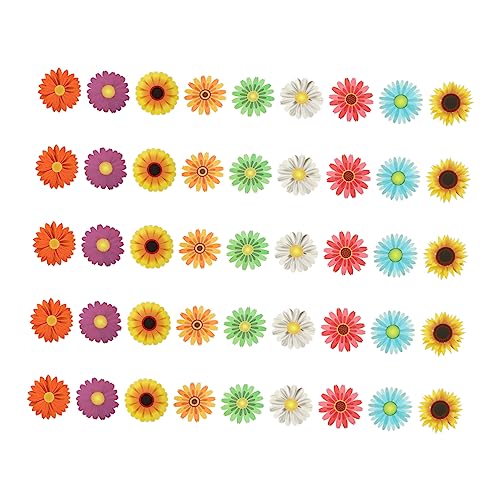 SHINEOFI 45 Stück Blumen Wanddekoration Teiliges für Sommer Schul und Geburtstagsfeiern Papierschneider für Klassenzimmer und Spielräume Blumen für Pinnwand Deko von SHINEOFI