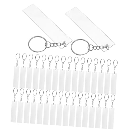 SHINEOFI 48 Stück Teiliges Transparente Acryl Schlüsselanhänger Rohlinge Rechteckig Robuste Diy Key Tags für Kreative Bastelprojekte Leicht und Praktisch für Reise Büro und Persönlichen SHINEOFI 48 Stück Teiliges Transparente Acryl Schlüsselanhänger Rohlinge Rechteckig Robuste Diy Key Tags für Kreative Bastelprojekte Leicht und Praktisch für Reise Büro und Persönlichen von SHINEOFI