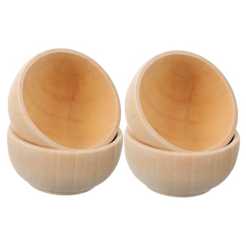 SHINEOFI 4Stücke DIY Holzschüssel Set Unvollendete Holzspielzeuge für Kreative zum Malen und Gestalten für Montessori Aktivitäten und Handwerksprojekte SHINEOFI 4Stücke DIY Holzschüssel Set Unvollendete Holzspielzeuge für Kreative zum Malen und Gestalten für Montessori Aktivitäten und Handwerksprojekte von SHINEOFI