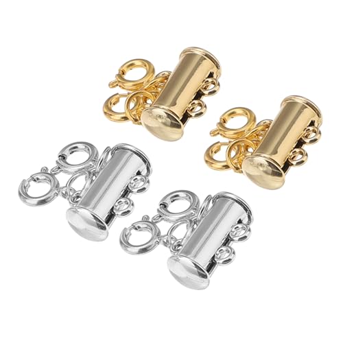 SHINEOFI 4Stücke Magnetverschluss Kettenverbinder für DIY und Armbänder Reihen für Schmuckherstellung und Personalisierte Modeaccessoires von SHINEOFI