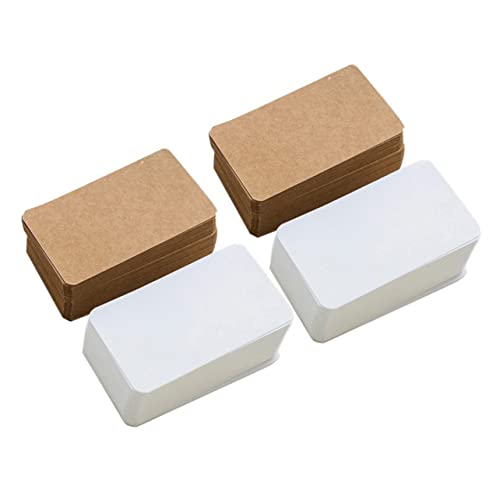 SHINEOFI 4er-packung Karte Schüttgut Klein Sortiert Mini Schmucklos Leer Zubehör Beachten Notenvorrat Nachricht Zubehör Nachrichtenlieferungen Kraftpapier von SHINEOFI