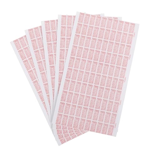 SHINEOFI 5 Blätter Manipulationssicheres Selbstklebende Rote Warnetiketten mit Datumsfeld Leicht Anzubringen Bricht bei Entfernung für Qualitätskontrolle und Produktschutz SHINEOFI 5 Blätter Manipulationssicheres Selbstklebende Rote Warnetiketten mit Datumsfeld Leicht Anzubringen Bricht bei Entfernung für Qualitätskontrolle und Produktschutz von SHINEOFI