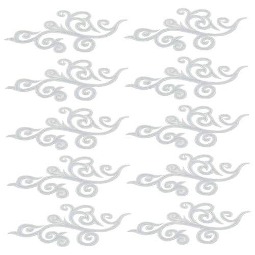 SHINEOFI 5 Paare Barocke Wolkenförmige Bestickte Applikationen Zum Aufbügeln Und Nähen Chinesische Cheongsam Stoffverzierung Für Hochzeitskleider Bühnenkostüme Und Festliche Kleidung SHINEOFI 5 Paare Barocke Wolkenförmige Bestickte Applikationen Zum Aufbügeln Und Nähen Chinesische Cheongsam Stoffverzierung Für Hochzeitskleider Bühnenkostüme Und Festliche Kleidung von SHINEOFI