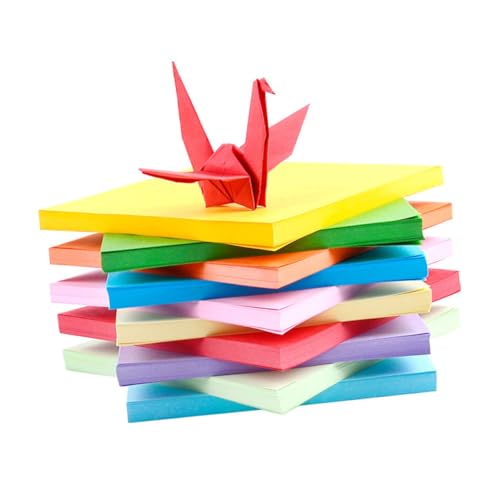 SHINEOFI 5 Packungen Faltbare Papiere -papier Für Kunsthandwerk Und Handwerk Zum Falten Von Papier Schreibwaren Origami Für Origamipapier Für Farb-origami Papier von SHINEOFI