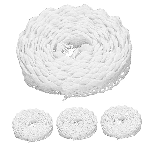 SHINEOFI 5 Rollen Accessoires Aus Spitze Spitzendekoration Spitzenbesatz Bestickt Breite Spitze Dünn Hochzeit Spitze Trimmen Spitze Falten Versammelt Weiße Spitze Stoff Trimmt Baumwollfaden SHINEOFI 5 Rollen Accessoires Aus Spitze Spitzendekoration Spitzenbesatz Bestickt Breite Spitze Dünn Hochzeit Spitze Trimmen Spitze Falten Versammelt Weiße Spitze Stoff Trimmt Baumwollfaden von SHINEOFI