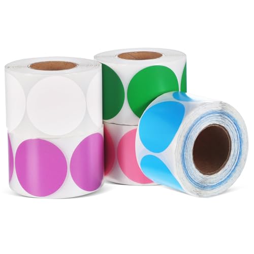 SHINEOFI 5 Rollen Farbige Wärme Klebepunkte Selbstklebend Rund Ø Wärmeetiketten Wasserfest Ölresistent Für Büro Inventar Organisation Beschriftung SHINEOFI 5 Rollen Farbige Wärme Klebepunkte Selbstklebend Rund Ø Wärmeetiketten Wasserfest Ölresistent Für Büro Inventar Organisation Beschriftung von SHINEOFI