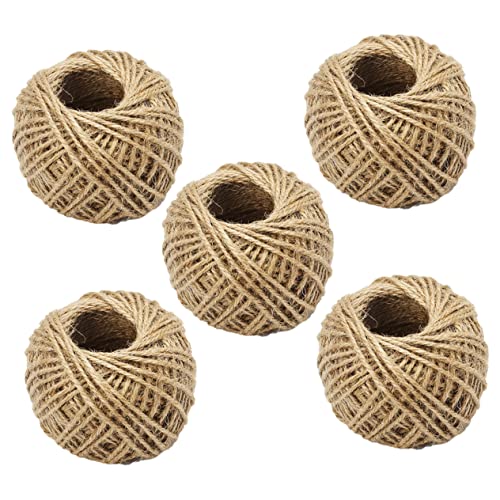 SHINEOFI 5 Rollen Jute Schnur DIY Bastelschnur für Hochzeiten Partys und Dekorationen Vielseitige Juteseil für Projekte und Bastelarbeiten SHINEOFI 5 Rollen Jute Schnur DIY Bastelschnur für Hochzeiten Partys und Dekorationen Vielseitige Juteseil für Projekte und Bastelarbeiten von SHINEOFI