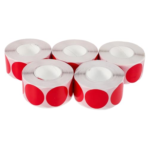 SHINEOFI 5 Rollen Runde Selbstklebende Aufkleber Blanko Punkte für Handgemachte Bastelarbeiten Starke Haftung Beschreibbare Oberfläche Beschriften und Organisieren SHINEOFI 5 Rollen Runde Selbstklebende Aufkleber Blanko Punkte für Handgemachte Bastelarbeiten Starke Haftung Beschreibbare Oberfläche Beschriften und Organisieren von SHINEOFI