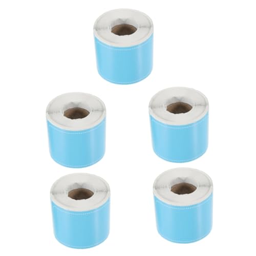 SHINEOFI 5 Rollen Wasserdichte Blackboard -Aufkleber Tag-Aufkleber Aufkleber-Etiketten klein selbstklebende Etikettenaufkleber Aufkleber mit Namensetiketten Kupferplattenaufkleber Sky-blue von SHINEOFI