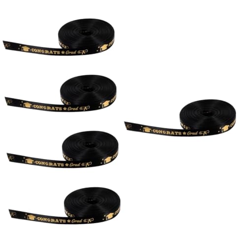 SHINEOFI 5 Rollen verpackung Band seidenband ribbon verpackungsbänder Band für Geschenkverpackung Hochzeitsdekorationen Schleife Paketband DIY handwerk machen band Polyester Black SHINEOFI 5 Rollen verpackung Band seidenband ribbon verpackungsbänder Band für Geschenkverpackung Hochzeitsdekorationen Schleife Paketband DIY handwerk machen band Polyester Black von SHINEOFI