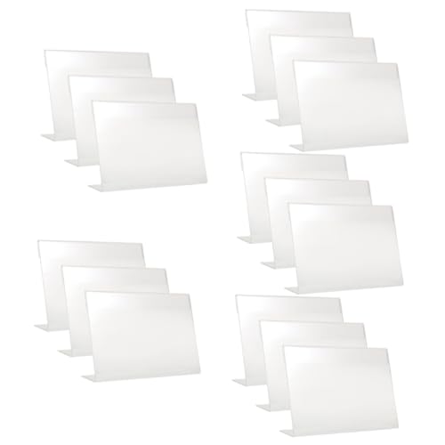 SHINEOFI 5 Sätze Acryl-schilder Halter Inhaber Steht Anzeige Professioneller Preisständer Preisschild Speichern Preistafel Im Supermarkt Multifunktions-preisständer Stehen 3 Stück * 5 SHINEOFI 5 Sätze Acryl-schilder Halter Inhaber Steht Anzeige Professioneller Preisständer Preisschild Speichern Preistafel Im Supermarkt Multifunktions-preisständer Stehen 3 Stück * 5 von SHINEOFI