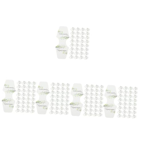 SHINEOFI 5 Sätze Anzeigekarten Ohrringkarten Klappkarten Für Halskette Reize Halskette Karten Bausatz Pin-badge-display Anhänger Für Die Schmuckherstellung Gestell Papier 200 Stück * 5 von SHINEOFI