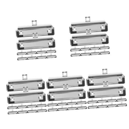 SHINEOFI 5 Sätze Bindeklammern Für Clip Klein Bretter Zwischenablage Groß Klemmbrettklammern Aus Metall Heftklammern Für Klemmbrett Büroklammern Klemmbrettklemmen Silver 10 Stück * 5 SHINEOFI 5 Sätze Bindeklammern Für Clip Klein Bretter Zwischenablage Groß Klemmbrettklammern Aus Metall Heftklammern Für Klemmbrett Büroklammern Klemmbrettklemmen Silver 10 Stück * 5 von SHINEOFI