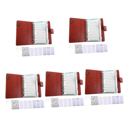 SHINEOFI 5 Sätze Budgetordner Mit Reißverschlussumschlägen Haushaltsbuch Notizblock Sparordner Budgetbindemittel Notebook-budget Notizbuch Aufkleber Briefumschläge Sparbuch Kunstleder Brown SHINEOFI 5 Sätze Budgetordner Mit Reißverschlussumschlägen Haushaltsbuch Notizblock Sparordner Budgetbindemittel Notebook-budget Notizbuch Aufkleber Briefumschläge Sparbuch Kunstleder Brown von SHINEOFI