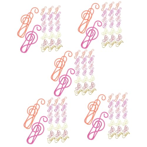 SHINEOFI 5 Sätze Büroklammer Beachten Bunt Papierclips Dekorative Papierklamme Notizen Musiknoten-clips Papierklammern Gold Geformt Farbig Musikclips Musical Student Metall 60 Stück * 5 SHINEOFI 5 Sätze Büroklammer Beachten Bunt Papierclips Dekorative Papierklamme Notizen Musiknoten-clips Papierklammern Gold Geformt Farbig Musikclips Musical Student Metall 60 Stück * 5 von SHINEOFI