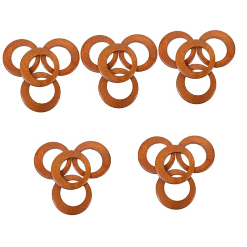 SHINEOFI 5 Sätze D-ring Ringe Drehverschluss Schlüsselbund Perlen Für Armbänder Bling Serviettenring Bausatz Tonperlen Häkelring Bausätze Diy -handwerk Makramee-zubehör Holz 4 Stück * 5 SHINEOFI 5 Sätze D-ring Ringe Drehverschluss Schlüsselbund Perlen Für Armbänder Bling Serviettenring Bausatz Tonperlen Häkelring Bausätze Diy -handwerk Makramee-zubehör Holz 4 Stück * 5 von SHINEOFI