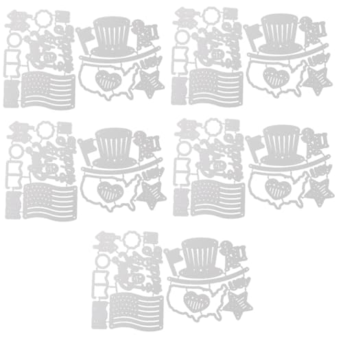 SHINEOFI 5 Sätze Der Unabhängigkeitstag Stirbt Handwerk Schneiden Sterben Stanzformen Für Zu Hause Prägewerkzeug Zur Papierherstellung Silver Stahl Mit Hohem Kohlenstoffgehalt 2 Stück * 5 SHINEOFI 5 Sätze Der Unabhängigkeitstag Stirbt Handwerk Schneiden Sterben Stanzformen Für Zu Hause Prägewerkzeug Zur Papierherstellung Silver Stahl Mit Hohem Kohlenstoffgehalt 2 Stück * 5 von SHINEOFI