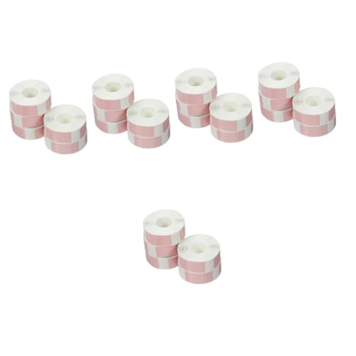 SHINEOFI 5 Sätze Etikettenaufkleber Aufkleber Mit Namensschild Farbige Thermoetiketten Express-etikett Preisschild Adressetiketten Druckerpapier Rechtecke Beschriften Rosa 5 Rollen * 5 von SHINEOFI