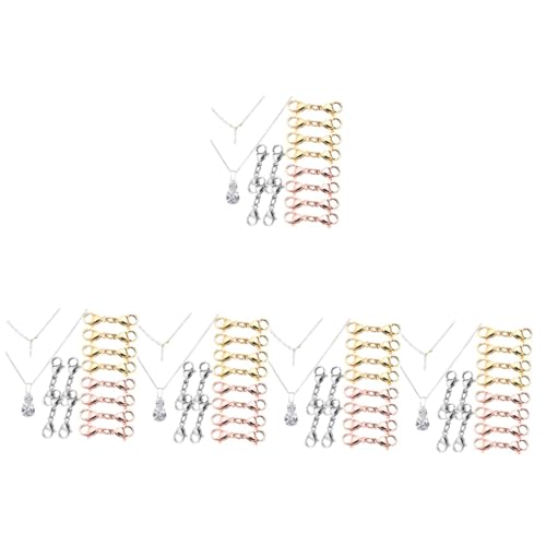 SHINEOFI 5 Sätze Hummerschere Schmuck Groß Klaue Erweiterungen Extender Karabinerverschlüsse Schließe Schlüssel Krallen Doppelter Hummer Armbandverlängerungen Armbänder Metall 12 Stücke * 5 SHINEOFI 5 Sätze Hummerschere Schmuck Groß Klaue Erweiterungen Extender Karabinerverschlüsse Schließe Schlüssel Krallen Doppelter Hummer Armbandverlängerungen Armbänder Metall 12 Stücke * 5 von SHINEOFI