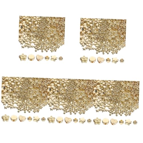 SHINEOFI 5 Sätze Kunststoffperlen Bracelet Beads Armbandperlen Beads for Jewellery Für Uv Mehrzweck-armband Mit Losen Perlen Handwerklicher Abstandshalter Plastik Golden 1200 Stück * 5 SHINEOFI 5 Sätze Kunststoffperlen Bracelet Beads Armbandperlen Beads for Jewellery Für Uv Mehrzweck-armband Mit Losen Perlen Handwerklicher Abstandshalter Plastik Golden 1200 Stück * 5 von SHINEOFI
