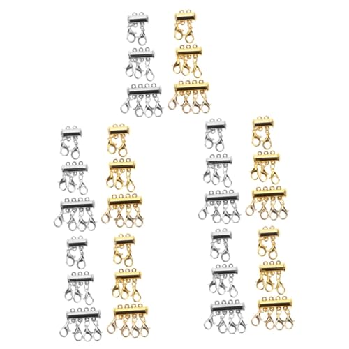 SHINEOFI 5 Sätze Magnetische Verbindungsschnalle Zauber Für Mädchen Mehrschichtiger Halskettenverschluss Kette Verlängern Schmuckherstellung Zubehör Schmuck Magnetkonverter 6 Stücke * 5 von SHINEOFI