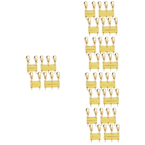 SHINEOFI 5 Sätze Magnetischer Halskettenverschluss Schließe Geschichtet Halsketten Set Verschlüsse Für Halsketten Kettenseparator Zum Schichten Magnetverschlüsse Zinklegierung 2 Stücke * 5 von SHINEOFI