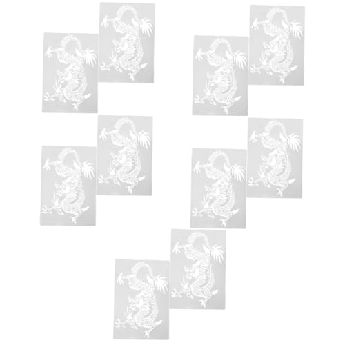 SHINEOFI 5 Sätze Malvorlage Kunst Geometrische Schablone Schablonen Für Die Stoffmalerei Diy Schablonen Leichte Schablonen Wandzeichnungsschablone Mehrzweckschablonen Pp Weiß 2 Stücke * 5 von SHINEOFI