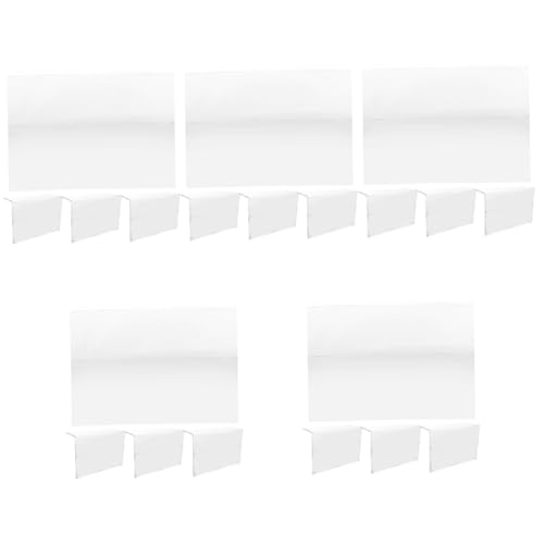 SHINEOFI 5 Sätze Menüständer Displayhalter Einzelhandelsschilder Ausstellungsständer Gruß Menühalter Für Buffettische Speisekarte Für Zeichen Kt Regal Transparent Das Haustier 4 Stücke * 5 von SHINEOFI