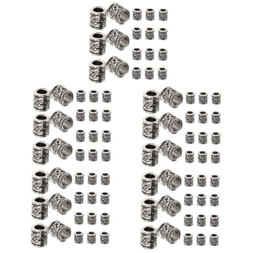 SHINEOFI 5 Sätze Metallperle Armbandperlen Beads for Bracelets Schmuckbasteln Bastelsets Bausatz Kette Schmuckherstellung Aus Perlen Bartbinder Für Männer Zinklegierung Silver 20 Stück * 5 SHINEOFI 5 Sätze Metallperle Armbandperlen Beads for Bracelets Schmuckbasteln Bastelsets Bausatz Kette Schmuckherstellung Aus Perlen Bartbinder Für Männer Zinklegierung Silver 20 Stück * 5 von SHINEOFI