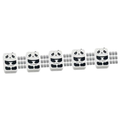 SHINEOFI 5 Sätze Panda Radiergummis Multifunktionale Radierer Für Bleistiftzeichnungen Süßes Schulbedarf Für Kreative Anwendungen 10 Stück * 5 von SHINEOFI